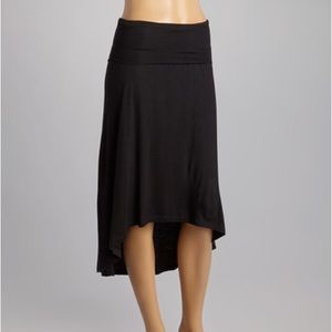 Black Asymmetrical Skirt - Medium